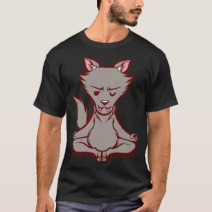 Wolf Animals Meditation Zen-Buddhismus T-Shirt