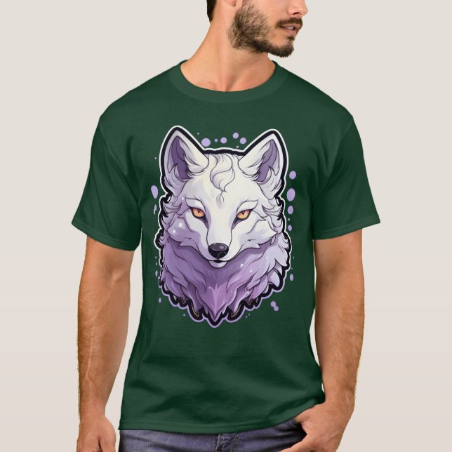 Wolf Anime-Junge T-Shirt (Vorderseite)