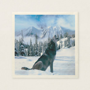 Wolf-Anruf Serviette