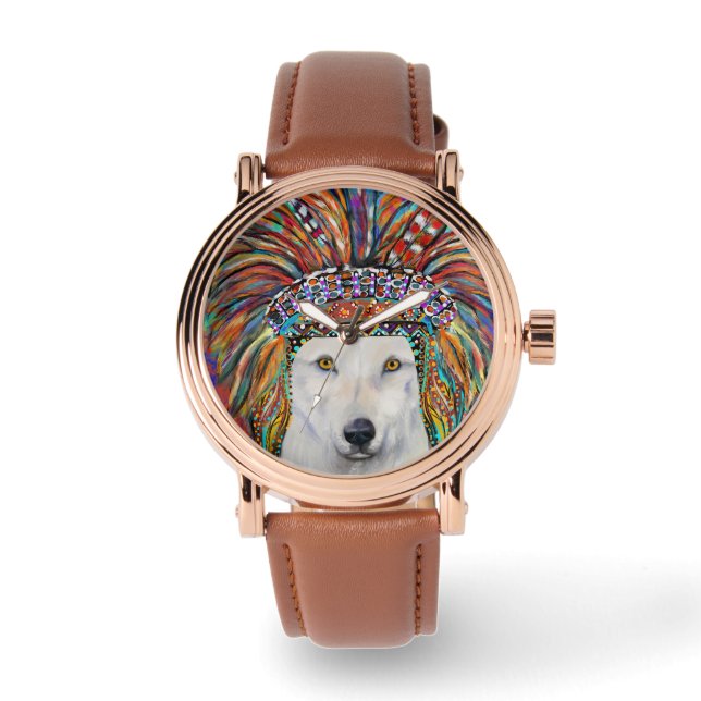 WOLF ART ARMBANDUHR (Vorderseite)