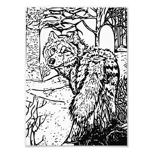 Wolf Art Fotodruck (Vorne)