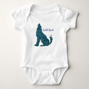 Wolf Art Jersey Bodysuit Baby Strampler