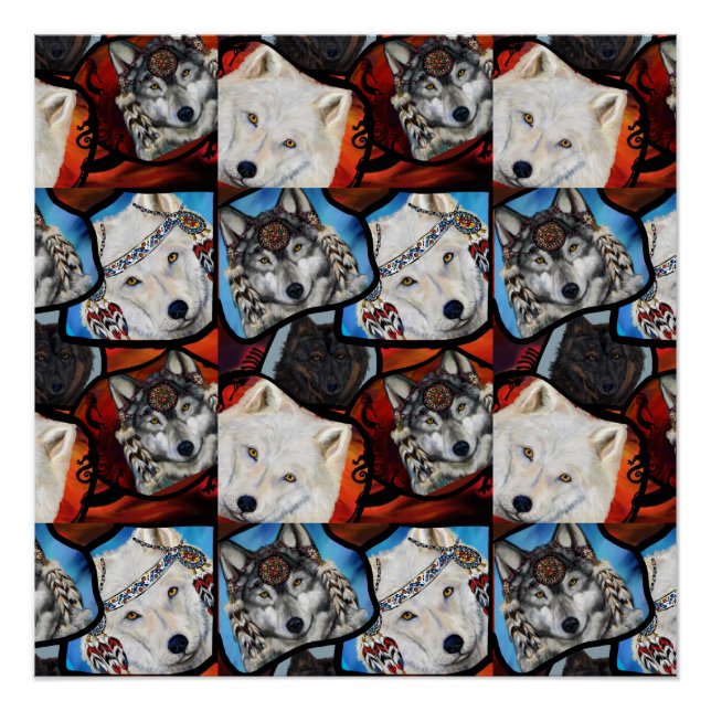 WOLF ART POSTER (Vorderseite)