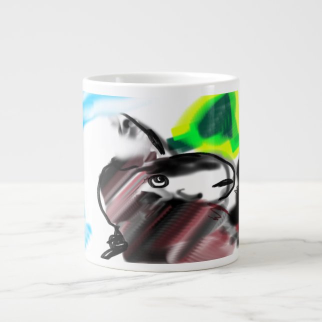 Wolf Art Wald Jumbo-Tasse (Vorderseite)
