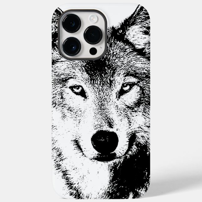 Wolf Artwork Case-Mate iPhone Hülle (Rückseite)