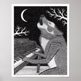 Wolf auf Keys Poster