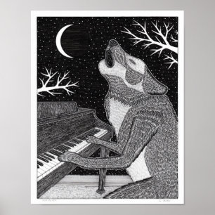 Wolf auf Keys Poster