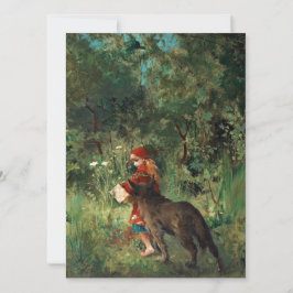 Wolf auf Pfad mit Rot