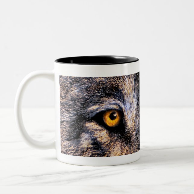 Wolf-Augen Zweifarbige Tasse (Links)