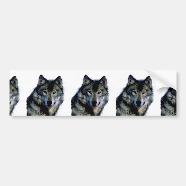 Wolf Autoaufkleber (Vorne)