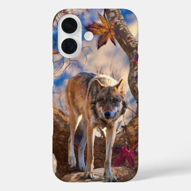 WOLF AUTUMN-BEOBACHTUNG Case-Mate iPhone HÜLLE (Rückseite)