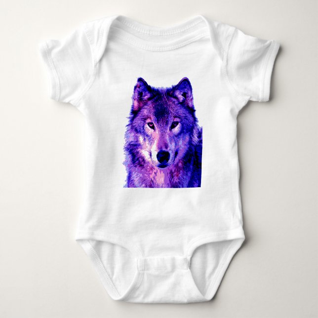 Wolf Baby Strampler (Vorderseite)