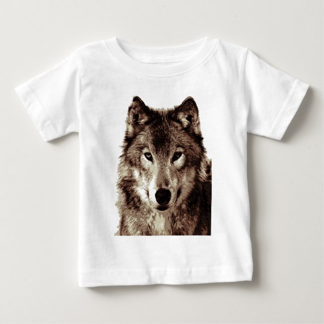 Wolf Baby T-shirt (Vorderseite)