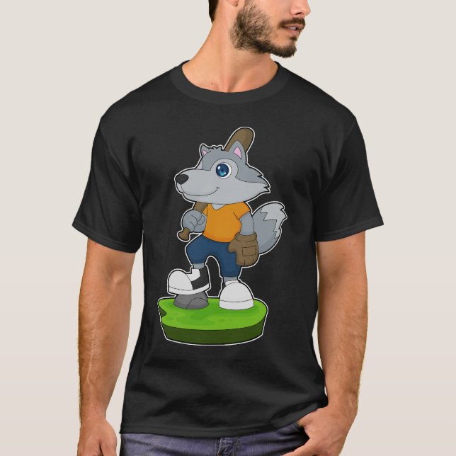Wolf Baseball Baseball T-Shirt (Vorderseite)