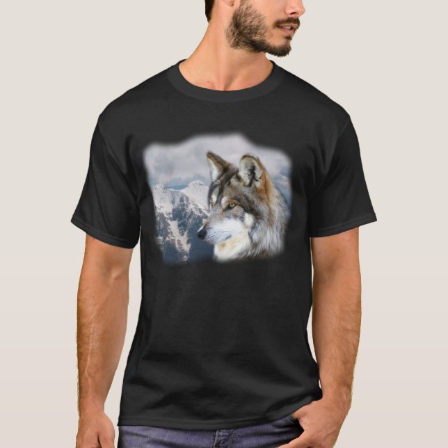 Wolf-Berg T-Shirt (Vorderseite)