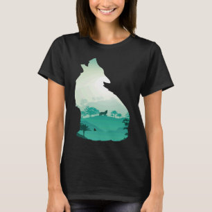 Wolf BergWolf Wildtier Tier gefährdet Tier A T-Shirt