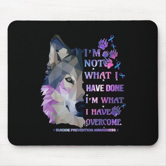 Wolf bin nicht das, was ich getan habe, was ich Ov Mousepad (Vorne)