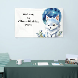 Wolf Birthday Banner