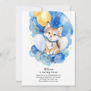 Wolf Birthday Einladung