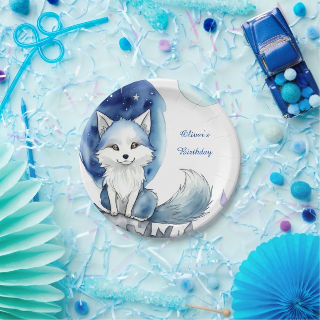 Wolf Birthday Pappteller (Party)