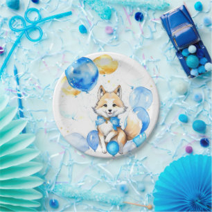 Wolf Birthday Pappteller