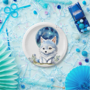 Wolf Birthday Pappteller