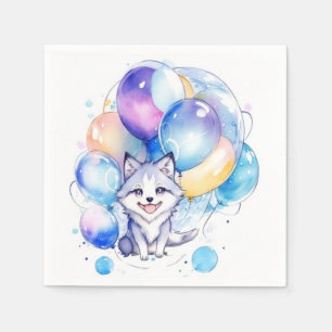 Wolf Birthday Serviette