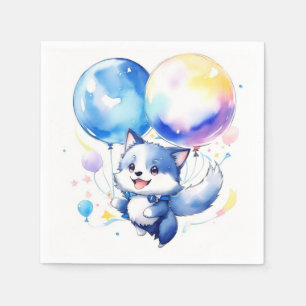 Wolf Birthday Serviette
