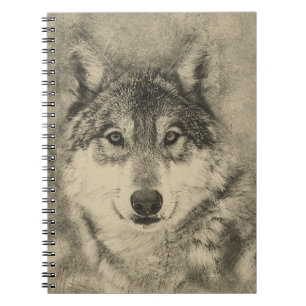 Wolf-Bleistift 16x24 Notizblock