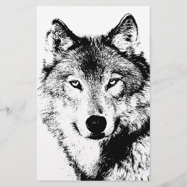 Wolf Briefpapier (Vorderseite)