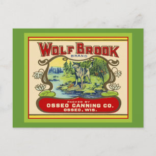 Wolf Brook Wisconsin Postkarte