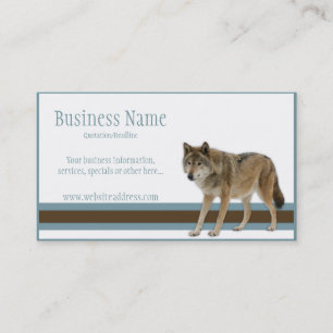 Wolf Business Cards Visitenkarte
