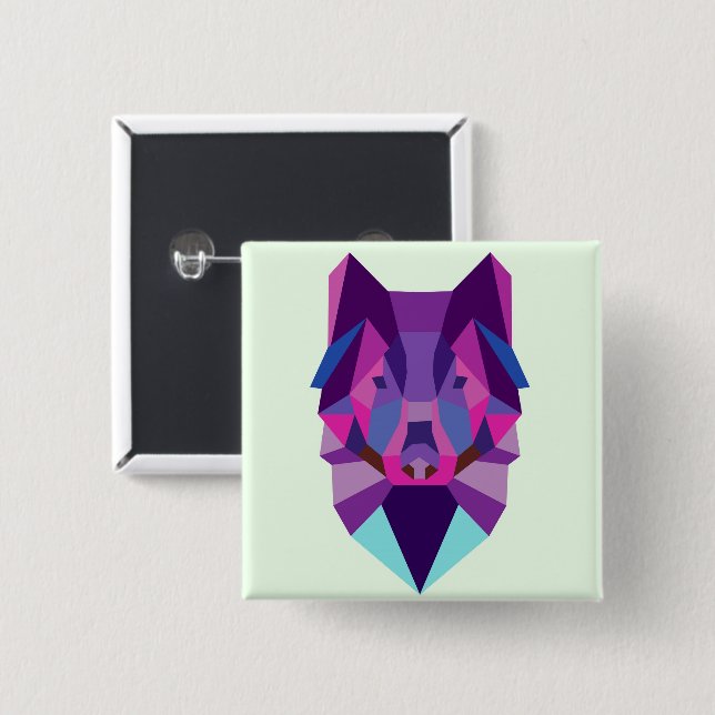 Wolf Button (Vorne & Hinten)