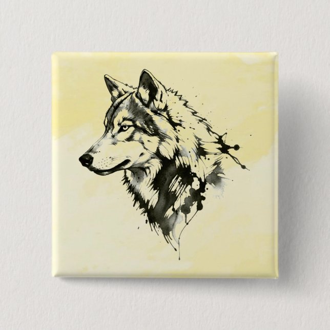 Wolf Button (Vorderseite)