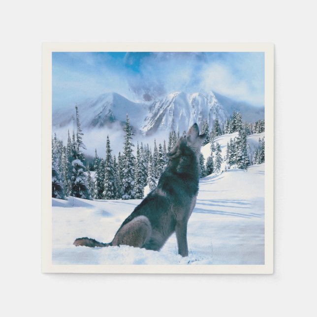 Wolf Call Serviette (Vorderseite)