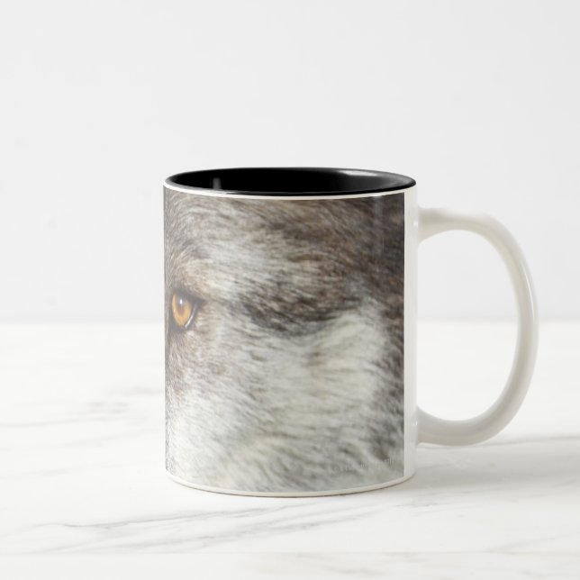 Wolf (CanisLupus) Zweifarbige Tasse (Rechts)