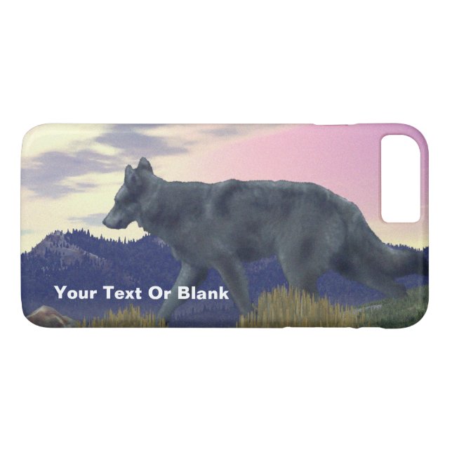 Wolf Case-Mate iPhone Hülle (Rückseite (Horizontal))