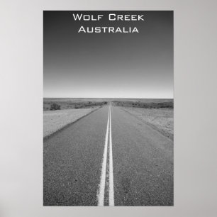 Wolf Creek Australia - Schwarz-Weiß - Poster