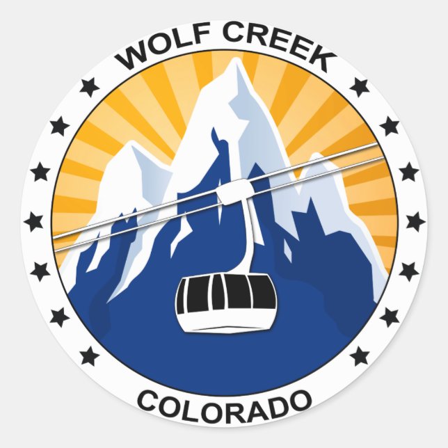 Wolf Creek Colorado Runder Aufkleber (Vorderseite)
