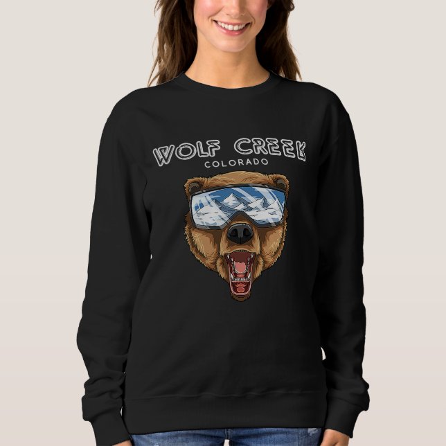 Wolf Creek Colorado  USA Grizzly Ski Sweatshirt (Vorderseite)