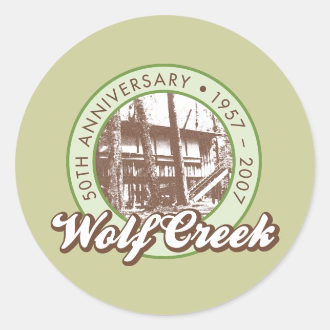 Wolf Creek Round Sticker (Vorderseite)