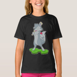 Wolf-Cricket-Schläger T-Shirt