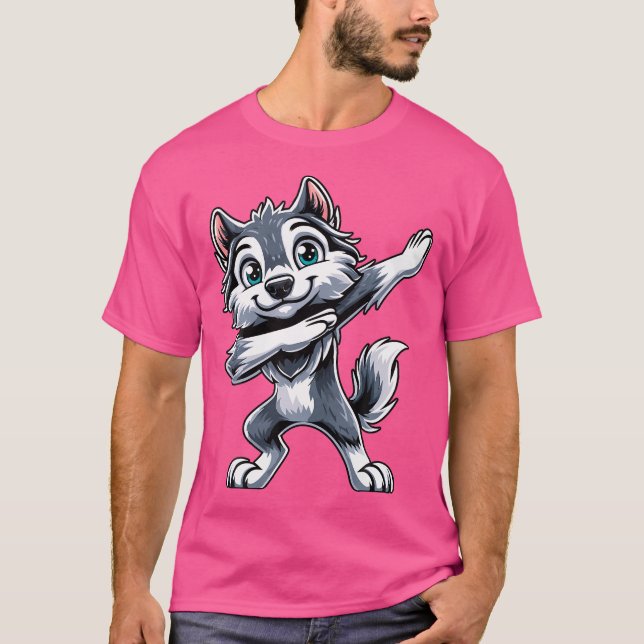 Wolf Dabbing Wolves T-Shirt (Vorderseite)