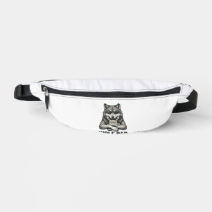 Wolf Dad Vintage Gravur Vektor T-Shirt Design_1 Bauchtasche