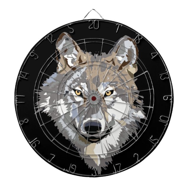 Wolf Dartboard Dartscheibe (vorne)