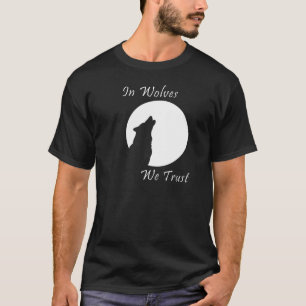 Wolf, der am Mond-Shirt heult - auf Wölfe T-Shirt