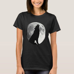 Wolf, der den Mondwolf anheult T-Shirt
