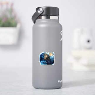 Wolf Der Einsame Krieger  Aufkleber