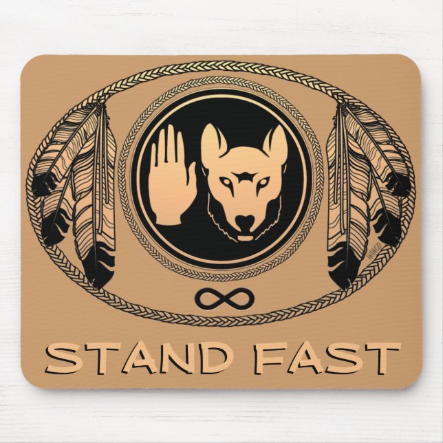 Wolf der ersten Nationen gibt Native Art Mousepad (Vorne)