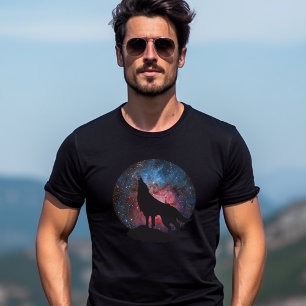 Wolf, der in der Galaxie heult T-Shirt